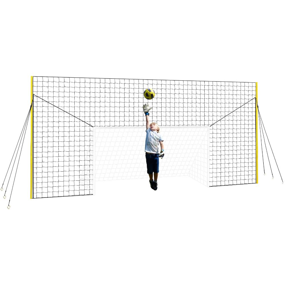 Soccer Goal Net & Backstop Net Rebounder for Backyard All-in-ONE