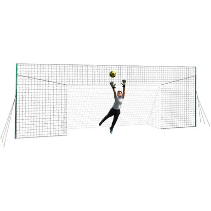 Soccer Goal Net & Backstop Net Rebounder for Backyard All-in-ONE