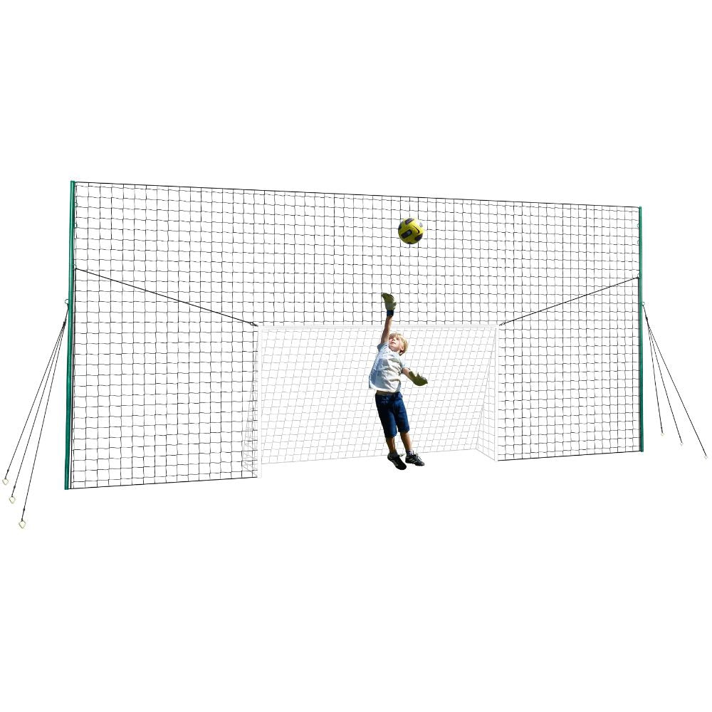 Soccer Goal Net & Backstop Net Rebounder for Backyard All-in-ONE