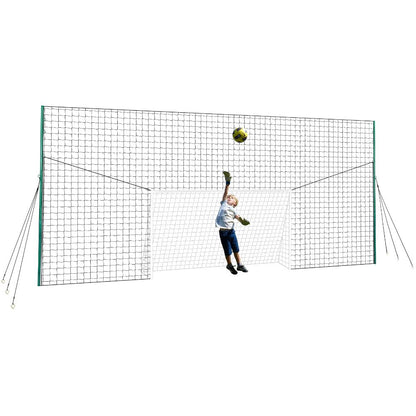 Soccer Goal Net & Backstop Net Rebounder for Backyard All-in-ONE